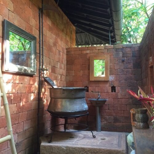 the showering facility